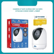 [Top Value] Vitacam C3000 wifi IP Camera 3.0MPX FullHD+ 1296P x 1080 resolution - 2-way conversation