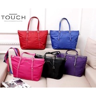 Mango Touch Large Nylon Shopping Tote Bag