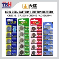 TMMQ (Tianqiu) Bateri Button CR2032 CR2025 CR2016 AG13 LR44 3V Lithium Coin Cell Battery for Remote 