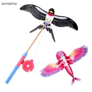 [ponajimy] (Only kites)mini kites flying for children 3d kite pocket kite dynamic wing eagle kite Mi