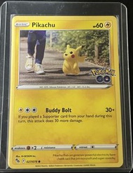 英文 Pokemon GO 比卡超Pikachu平卡 027/078 寶可夢卡牌