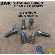 RISK Titanium Socket Head Cap Screw M6 x 16mm (1PCS)