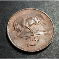 South Africa Coin 2 Cents Year 1965