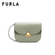 FURLA กระเป๋าสะพายผู้หญิง รุ่น SFERA S CROSSBODY ROUND สี AGAVE b
