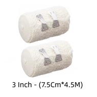 2 Rolls Spandex Cotton Elastic Crepe Bandage Wrap 7.5cm x 4.5m