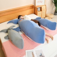50/110/165cm Stuffed Toy Sperm Whale Cachalot Fish Cuddly Toys Plush Toy Doll Birthday Valentine Gif