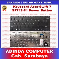 TOMBOL Acer Swift 7 SF713-51 SF713-51-M51W SF714-51 SF714-52 Power Button Keyboard