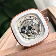 代購sevenFRIDAY七個星期五日本櫻花限量版七金曜日P1B/03 miyota 82s7自動機械機芯藍寶石玻璃鏡面 百搭 大氣 收藏 必備