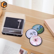 [prettyia] Mini CD Player for 1/6 1/12 Dollhouse Role Playing Life Scene Mini Record Player