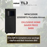 MISTRAL MPAC1200R 12k BTU Portable Aircon + Free Capitaland Voucher