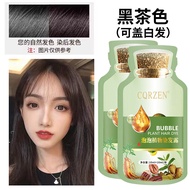 Natural Plant Extract Hair Dye Home Use Pure Cover White Hair Coloring Agent Long Lasting Glossy Hai