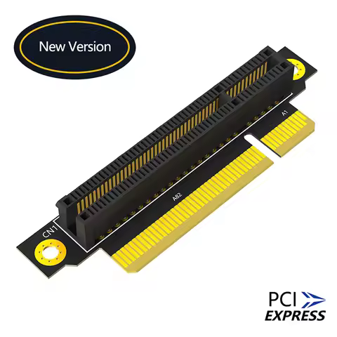 20mm PCIE X8 3.0 90 Degree Reverse Male to Female Riser Card PCI Express 8X to 8X Converter Adapter 