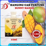 🌸 DWANGI Fresheners Sunny Mango Car Home Perfume Hanging Packaging Kotak Pewangi Kereta 12ml Origina