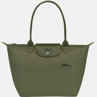 New 100% Genuine goods longchamp Le Pliage Green Handbag M foldable green long handle waterproof Canvas Shoulder Bags medium size Tote Bag L2605919479  Forest color