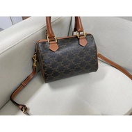 Celine Boston Bag Handbag Female Bag Boston Pillow Bag Shoulder Messenger Bag Handbag TRIOMPHECANVAS