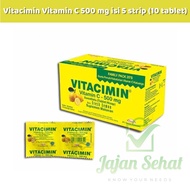 Vitacimin Vitamin C 500 mg Contents 5 Strips (10 Tablets)