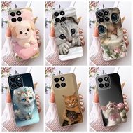 For Honor X7C ALT-LX2 Phone Case With Cute Cat Doggies Pattern HonorX7c X 7C 4G Soft Silicone TPU Ca
