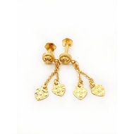 916 Gold Leaf Earring