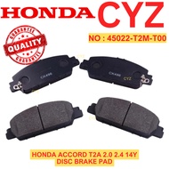 FRONT Brake Pad [45022-T2M-T00] HONDA ACCORD T2A 2.0 2.4 14Y