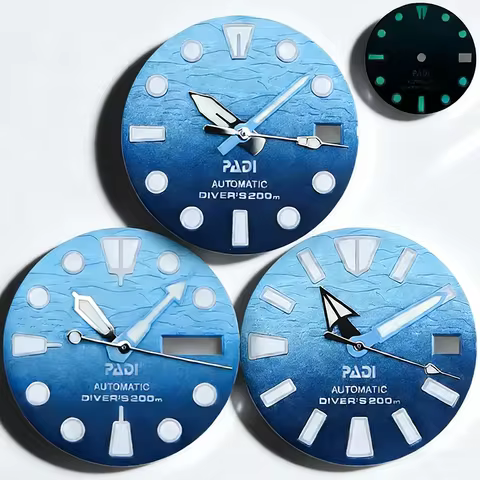 28.5mm C3 lume Case Mod Parts Sterile Watch Dial for Seiko Sea Prospex NH35/36/4R/6R Automatic Movem