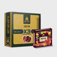 Giảm Cân Đông Y X3 Tặng 15v detox ban đêm - Hàng Chính Hãng