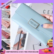 🔥Hot Item🔥Women 4Ever Young Fold Over Wallet Long Purse Pouch Wanita Dompet Panjang Kulit Zip Murah 