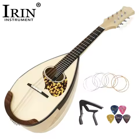 IRIN Classic Mandolin 8-String Guitar Bowl Back Mandolin MD-60 Stringed instruments with String Capo