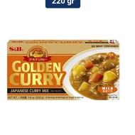 (New) S&amp;b Golden Curry Seasoning Japanese Curry Mix Mild 220 gr