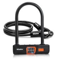 NDakter Bike Locks Heavy Duty Anti Theft, Combo Bike U Lock, 4-Digit Resettable Combination Bicycle 