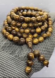 全新 天然木 文萊 沉香 8mm 108顆 念珠 佛珠 汶萊 Natural Wood Natural Agarwood Mala Beads 108