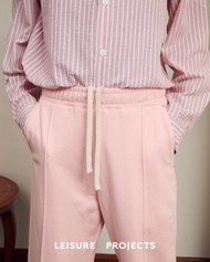(Leisure Projects) Leisure Projects rivet sweat pants กางเกงเอวยางยืด ผ้า french terry