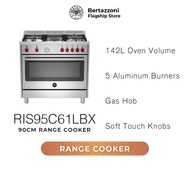 Bertazzoni La Germania RIS95C61LBX/RIS95C61LBXR/RIS95C61LBXB/RIS95C61LBXW 90cm 5-burner Range Cooker