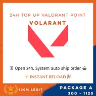 [Small & 24h bot] 24H Instant TOP UP VALORANT POINT/ VP TOP UP / 300-1650vp/ Very Fast