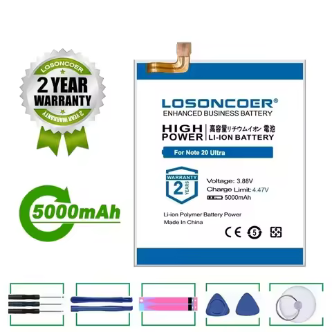 5000mAh Battery For Samsung NOTE 20 Ultra Mobile Phone Battery For Samsung Note 20 Ultra Note20 Ultr