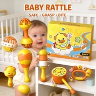 Baby 0-3 Months Old Rattle Training Lifting Grasping Hammer Biting Newborn Toy