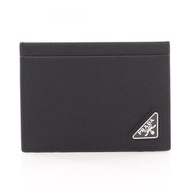 【二手】Prada PRADA 卡包 SAFFIANO TRIANG 2MC130QHHF0002 Saffiano 皮革卡包 男士 全新