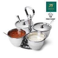 PRO CHEF กระปุกเครื่องปรุง กระเช้า พวง เส้นผ่านศูนย์กลาง10xสูง6ซม PRC1-TK-RD