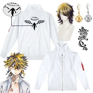 ✡Kazutora Hanemiya Cosplay Tokyo Revengers Cosplay Costumes White Coat Jacket Valhalla Uniform H ♨1