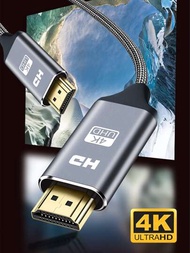 HDMI 2.0 電纜 4K 60Hz 高速 18Gbps 編織 HDMI 線鍍金連接器支援 PS4 PS3 Xbox Fire 電視棒藍光播放器 HDR 3D 3 英尺 6 英尺 10 英尺