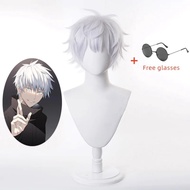 Anime Jujutsu Kaisen Gojo Satoru Cosplay Costume Eye Patch Wigs Glasses Suit Halloween Costumes for 