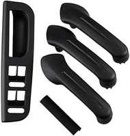 Window Switch Bezel Anti-Scratch Black Interior Door Handle Window Switch Panel Group for Je-TTA Gol