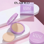【Lanoé Mall】Elianto Bedak Kompak Velvet Matte (Ringan, Licin, Make Up Foundation) | | {Elianto Velve