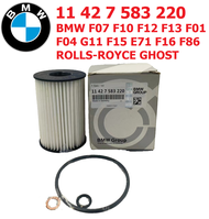 BMW Oil filter 11427583220 for F07 F10 F12 F13 F01 F04 G11 F15 E71 F16 F86 Rolls-Royce Ghost
