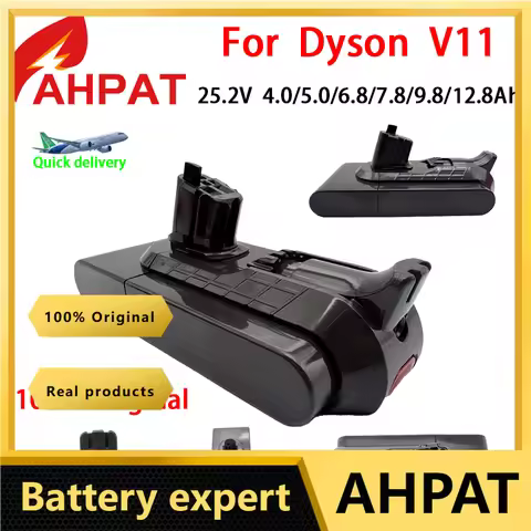 2026 2025 25.2V 6.0Ah Battery for Dyson SV15 Serie Vacuum Cleaner Fluffy V11 Absolute Extra V11 Abso