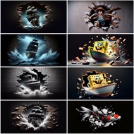 Aquarium Decorative Background Sticker Fish Tank HD Waterproof Background Self-Adhesive Wallpaper31