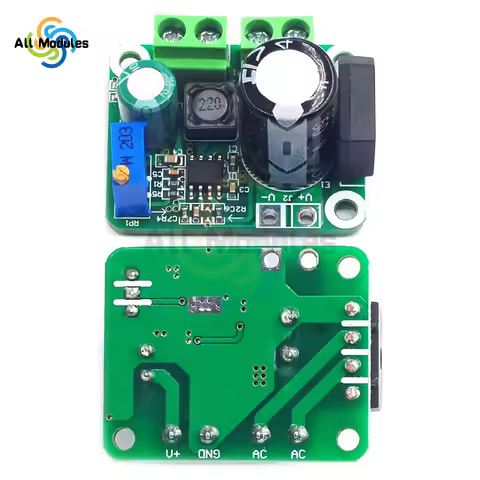 AC/DC to DC Step Down Buck Converter Adjustable Regulated Power Supply Board AC to DC AC 5V~20V DC5V