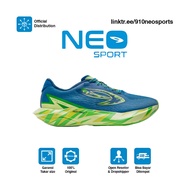 HIJAU 910 HAZE STRIKE KNIT RUNNING SHOES - TEAL GREEN LIME/ GREEN