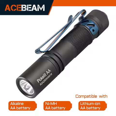 ACEBEAM pokelit AA 14500 Flashlight AA torch 1000 lumen outdoor keychain mini flashlight rechargeabl