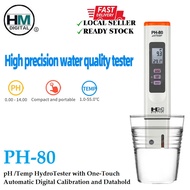 HM Digital PH-80 pH /Temp HydroTester with One-Touch Automatic Digital Calibration and Datahold