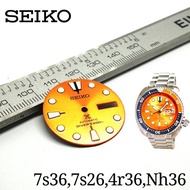 New Seiko Diver Dial Orange Sunbrush Turtle Skx 007 009 Nh36 4r36